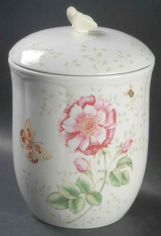 Butterfly Meadow 9" Storage Jar & Lid by Lenox-1