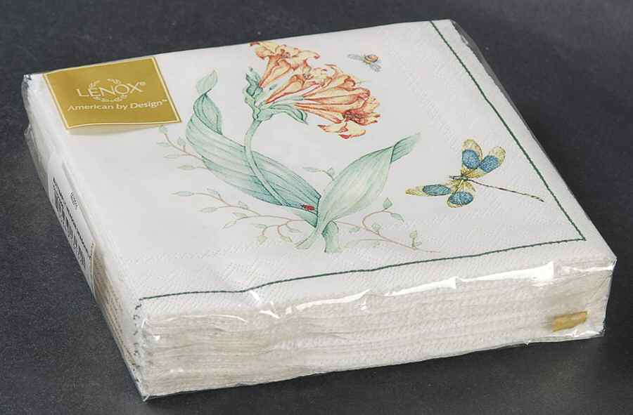 Butterfly Meadow Package of Paper Cocktail Napkins by Lenox-1