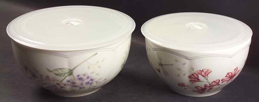 Butterfly Meadow Ceramic Bowl Set (BO2SL,BOW2CS) by Lenox-1