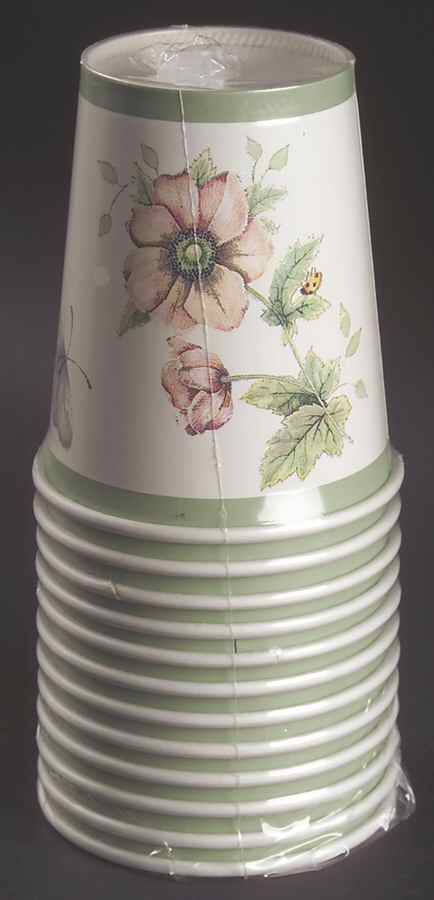 Butterfly Meadow 9 Oz Paper Hot/Cold Cups - Set of 12 by Lenox-1