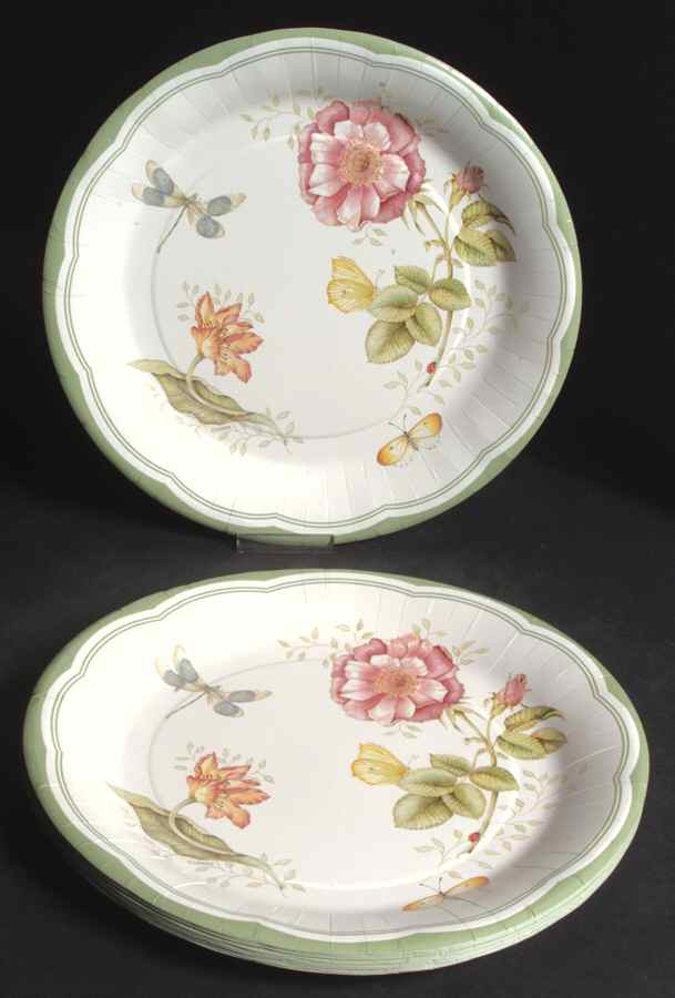 Butterfly Meadow (Pack of 12) Paper Dinner Plates by Lenox-1