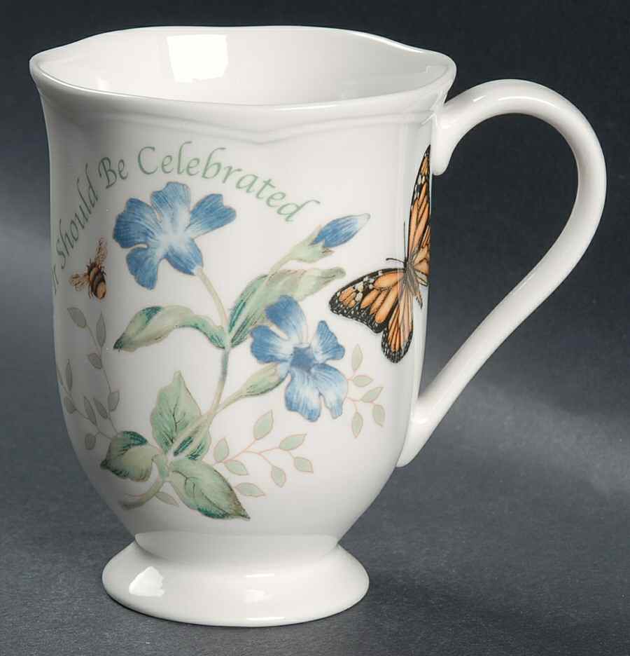 Butterfly Meadow Sentiment Mug by Lenox-1