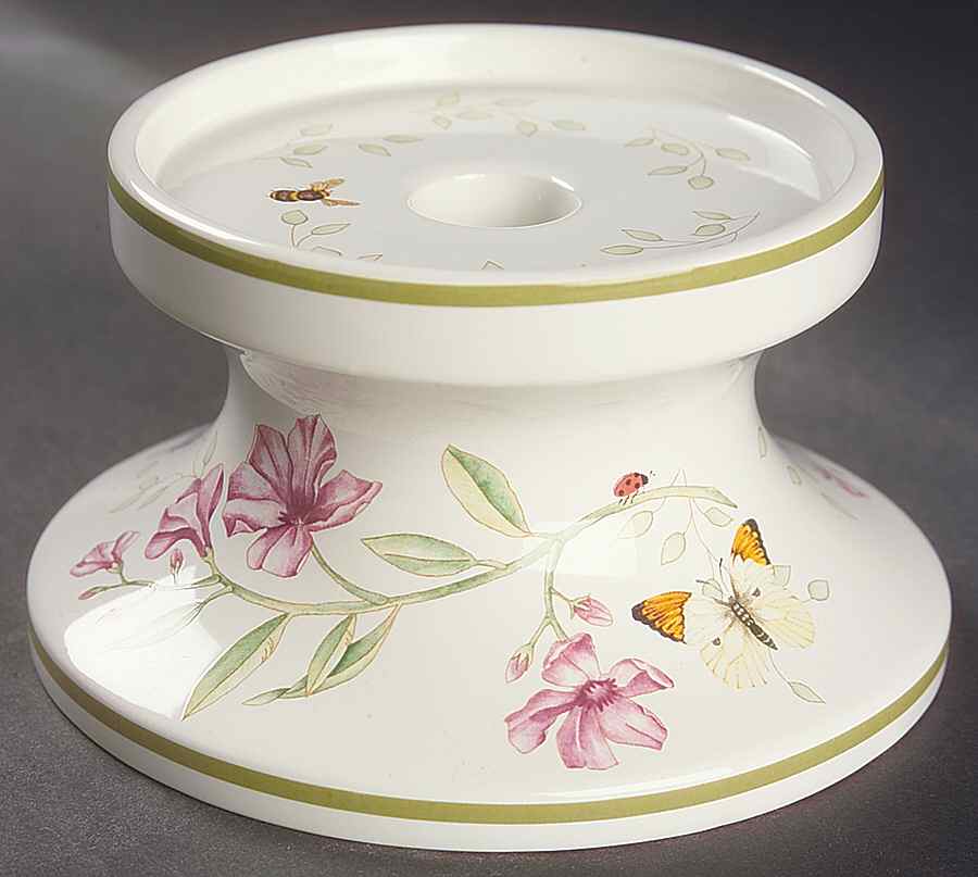 Butterfly Meadow Hurricane Lamp No Globe by Lenox-1