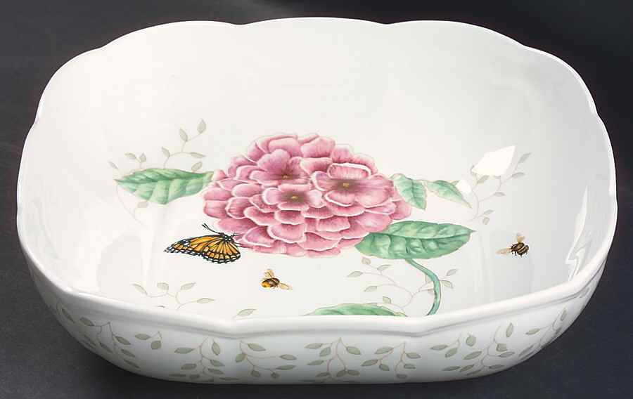 Butterfly Meadow 9" Square Baker by Lenox-1