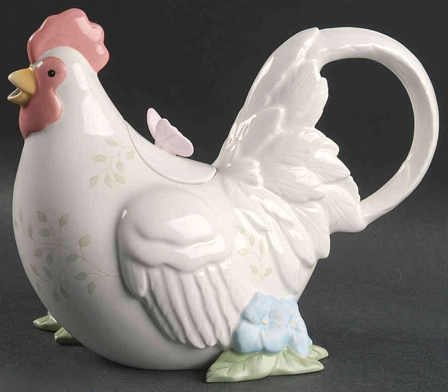 Butterfly Meadow Figural Teapot & Lid by Lenox-1