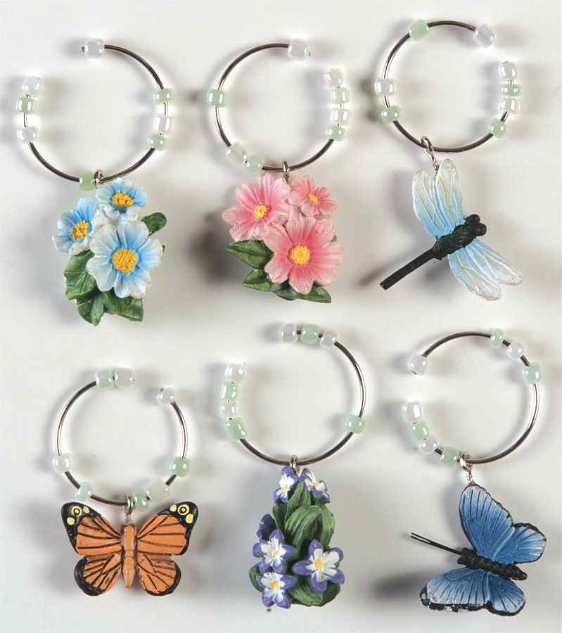 Butterfly Meadow Wine Markers (Box Set of 6) by Lenox-1