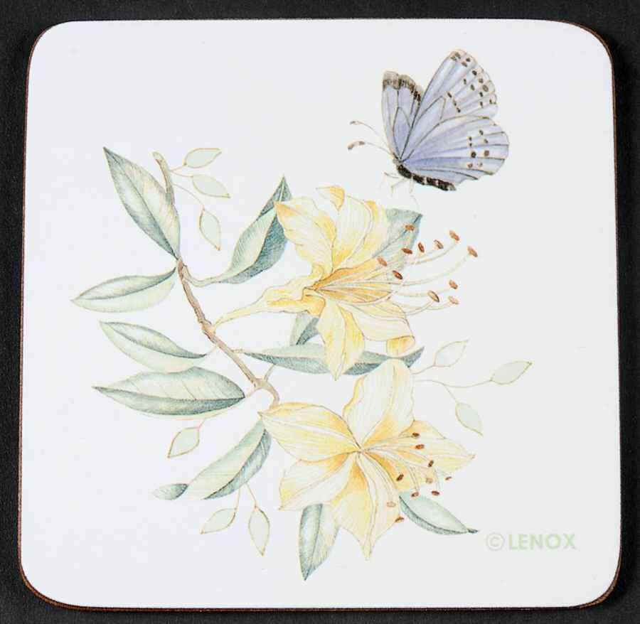 Butterfly Meadow Square Corkback Coaster by Lenox-1