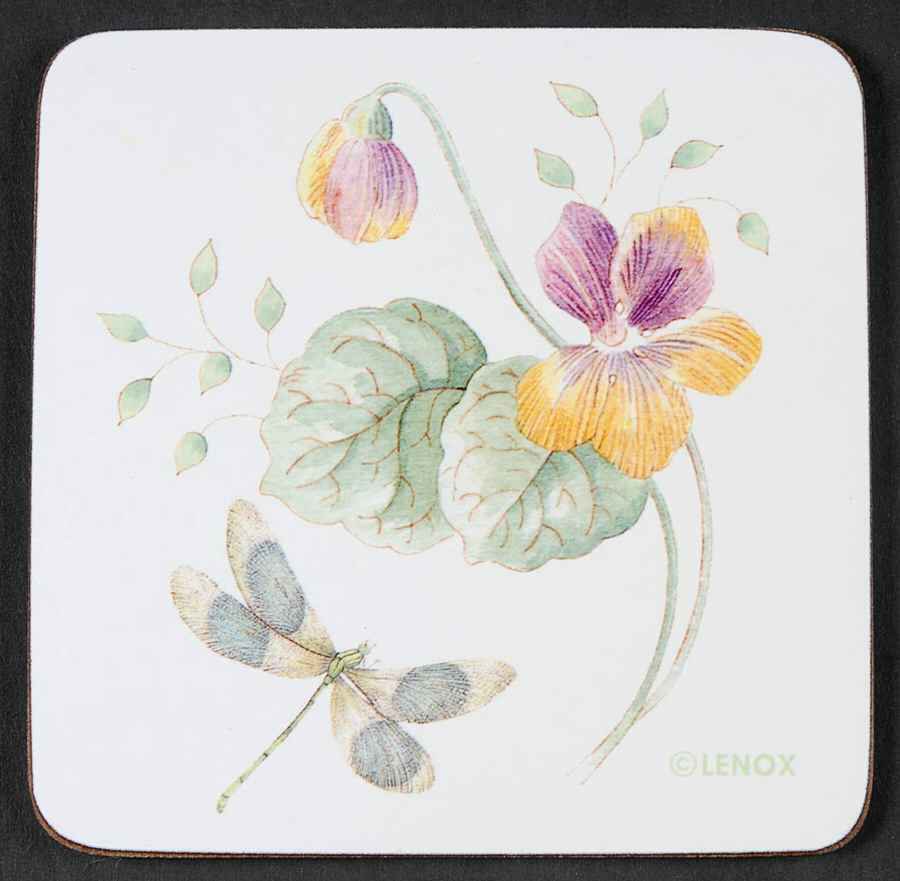 Butterfly Meadow Square Corkback Coaster by Lenox-1