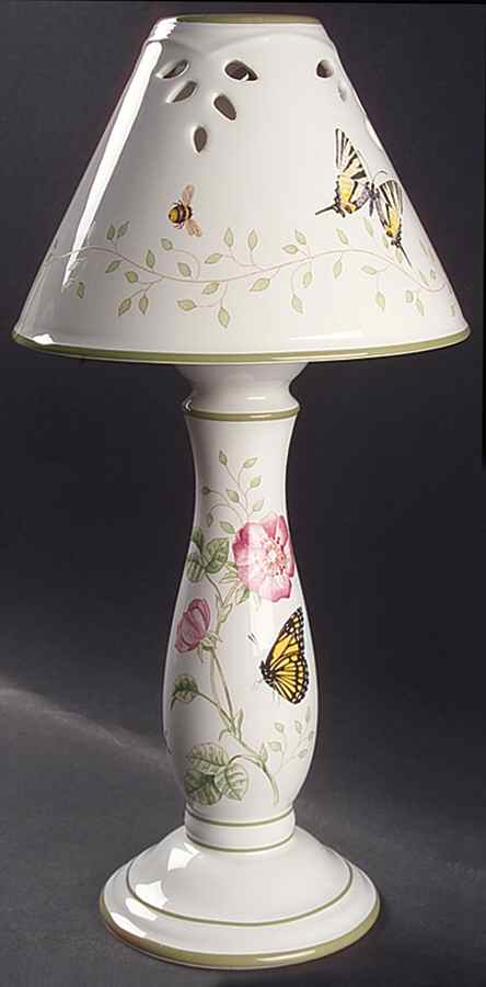 Butterfly Meadow Candlestick Lamp & Shade by Lenox | Replacements, Ltd.