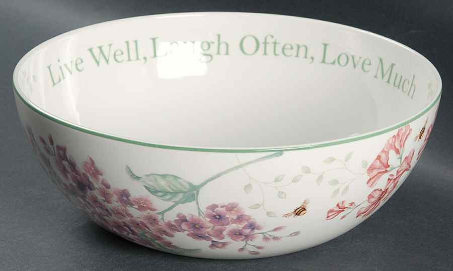 Butterfly Meadow Sentiment Bowl by Lenox-1