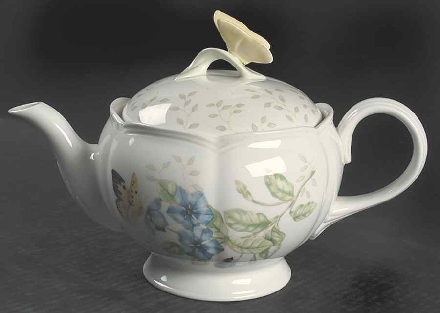 Butterfly Meadow Teapot & Lid by Lenox-1