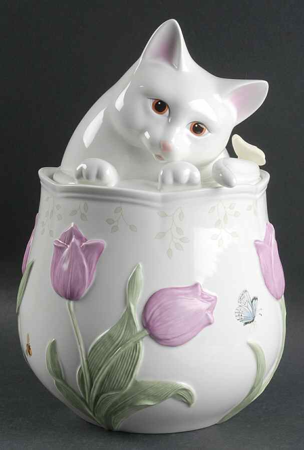Butterfly Meadow Figural Cookie Jar & Lid by Lenox-1