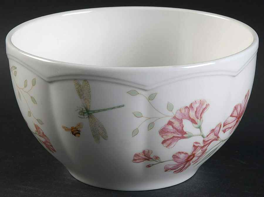 Butterfly Meadow Small Ceramic Bowl No Plastic Lid by Lenox-1