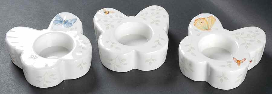 Butterfly Meadow Figural Votive Candleholder - Set of 3 Motifs by Lenox-1
