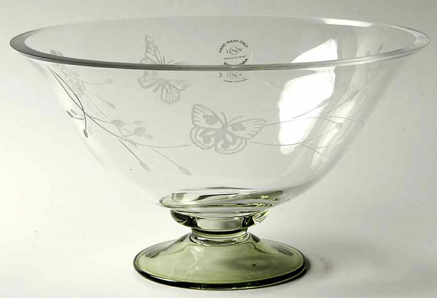 Butterfly Meadow 8" Footed Glassware Bowl by Lenox-1