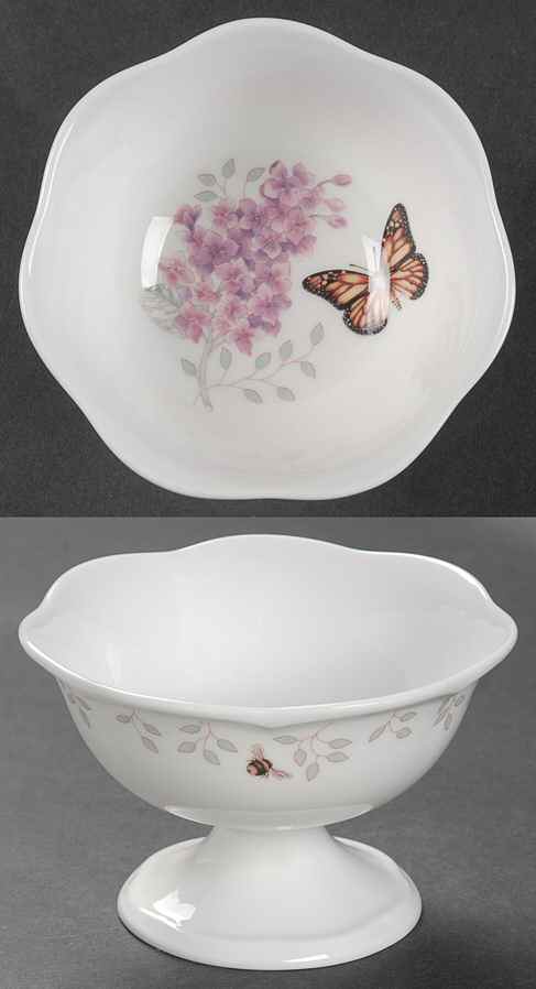 Butterfly Meadow Footed Dessert Bowl by Lenox-1