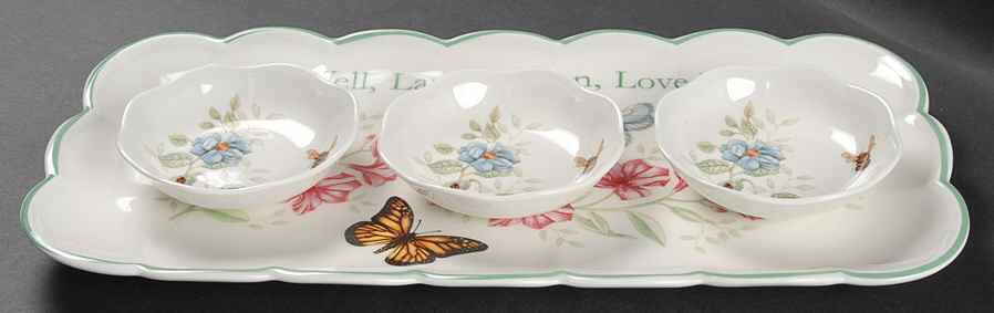 Butterfly Meadow (4 Pc) Hors d'Oeuvres Set by Lenox-1