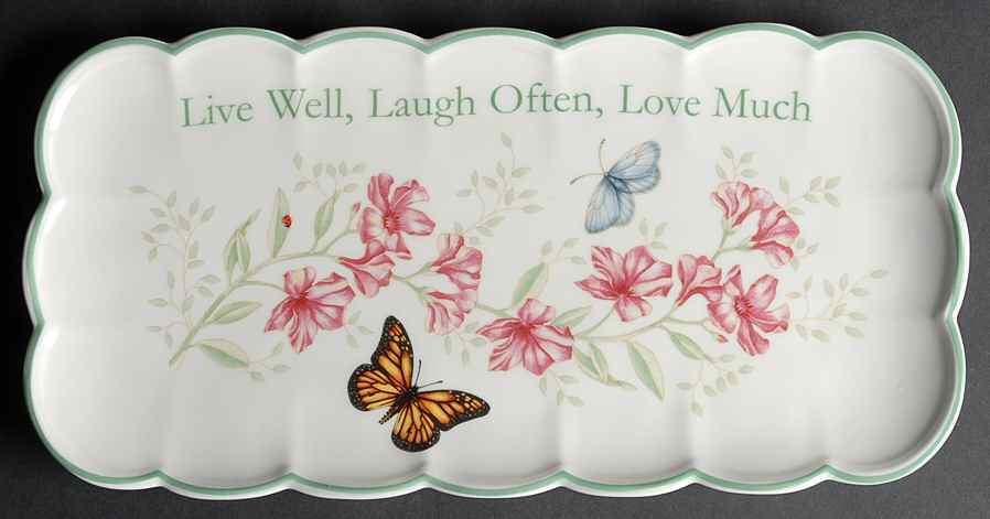 Butterfly Meadow Tray for (4 Piece) Hors d'Oeuvres by Lenox-1