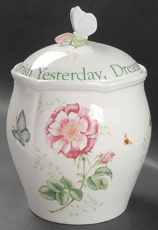 Butterfly Meadow Cookie Jar & Lid by Lenox-1