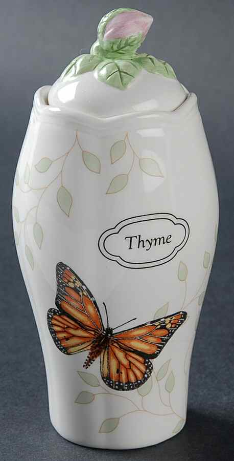 Butterfly Meadow Thyme Spice Jar & Lid by Lenox-1