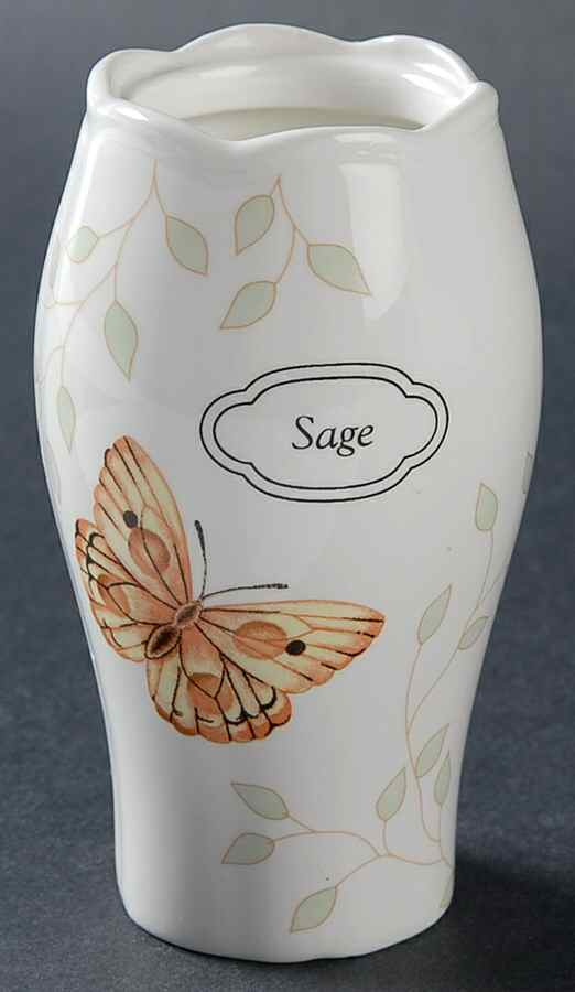 Butterfly Meadow Sage Spice Jar No Lid by Lenox-1