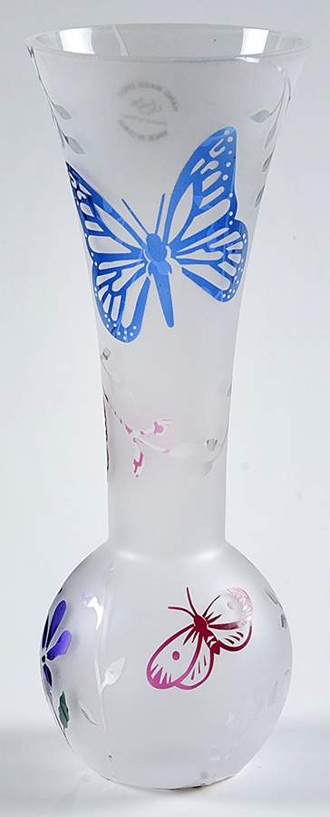 Butterfly Meadow 8" Glassware Vase by Lenox-1