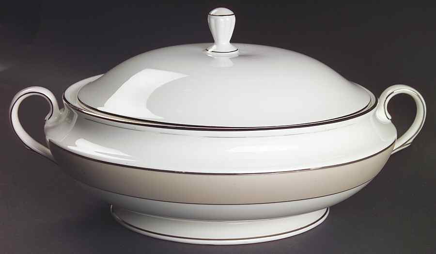 Federal Platinum Frost Round Covered Vegetable by Lenox-1