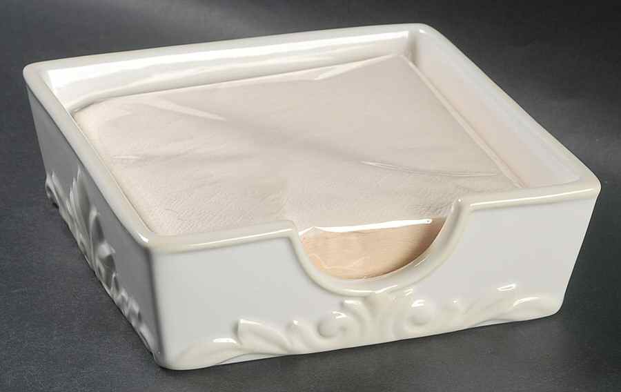 Butler's Pantry Napkin Holder/Box with Paper Napkins by Lenox-1