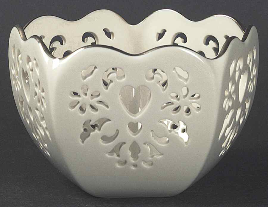 Eternal Hearts Collection 10" Pierced Round Bowl by Lenox-1