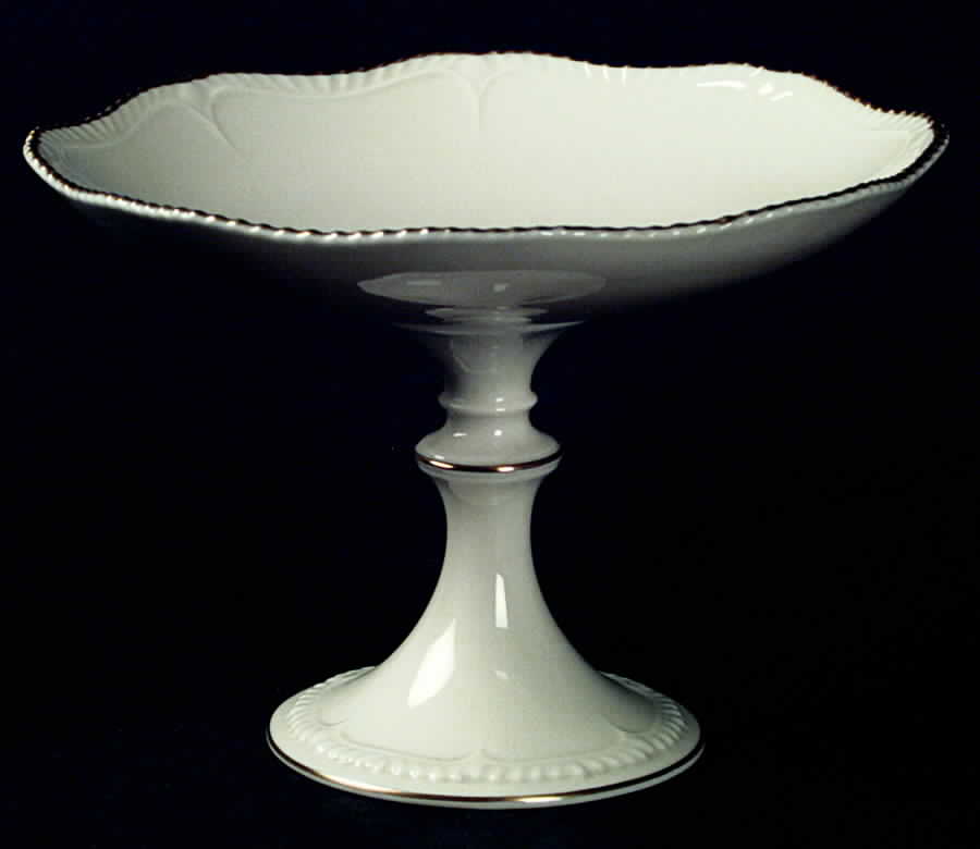 Gadroon Collection Round Compote (Height X Width) by Lenox-1