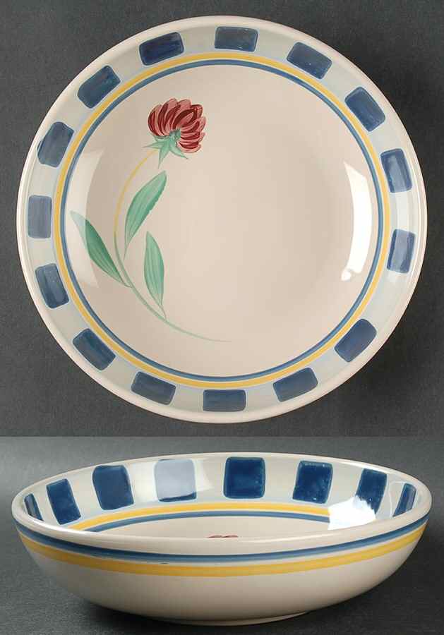 Poppies On Blue Terra Cotta 8" Individual Pasta Bowl by Lenox-1