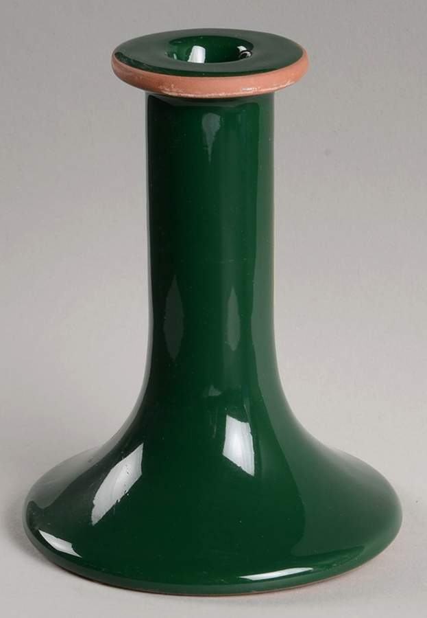 Simply Tulips Terra Cotta (Green) Single Light Candlestick by Lenox-1