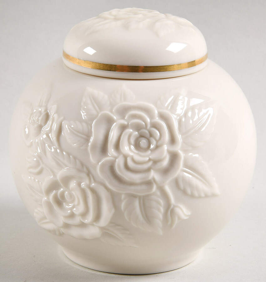 Rosebud Collection Small Ginger Jar & Lid by Lenox-1