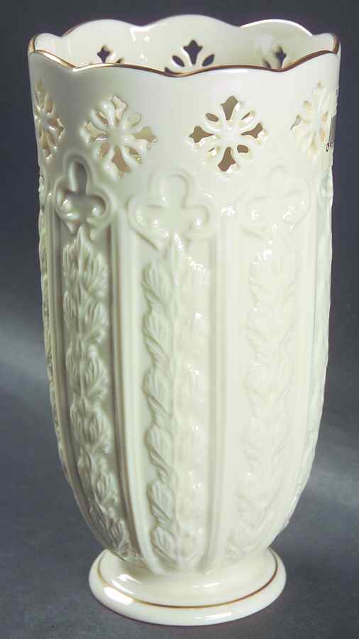 Fleur De Lis Collection 7" Pierced Vase by Lenox-1