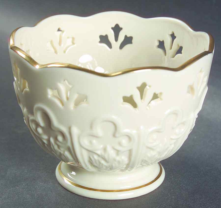 Fleur De Lis Collection Pierced Treat Bowl by Lenox-1