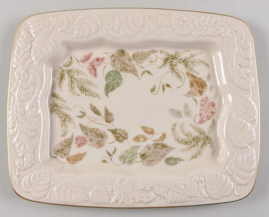 Illusive Leaves Collection 11'' Rectangular Tray by Lenox-1
