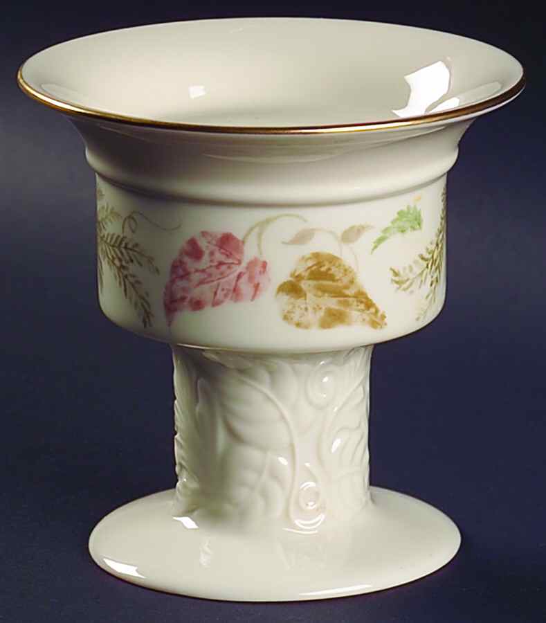 Illusive Leaves Collection 4" Pillar Candleholder by Lenox-1