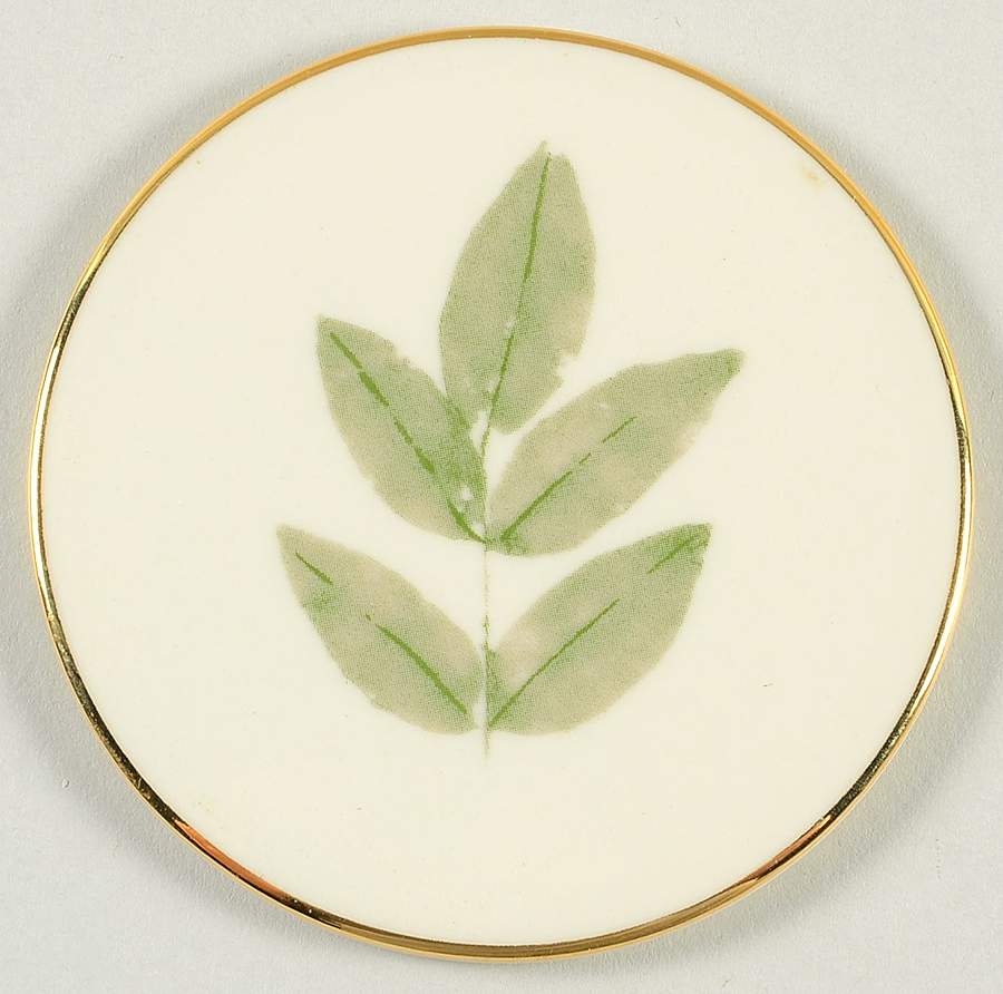 Burnished Leaves Collection Cork Back Round Coaster by Lenox-1