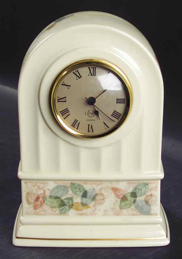 Drifting Leaves Collection Quartz Clock by Lenox-1