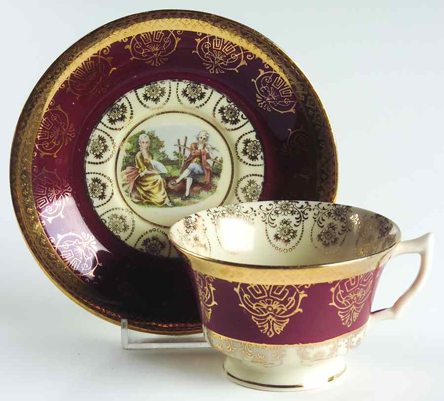 LP7 Footed Cup & Saucer Set by La Petite China-1