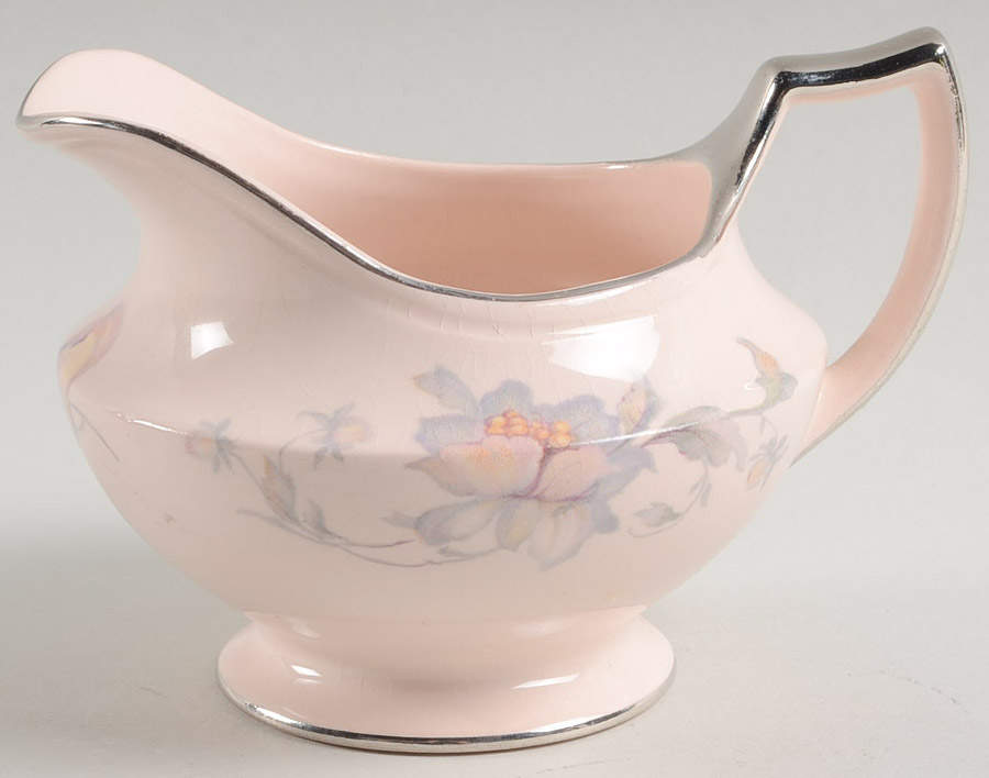 Silver Moon Peach Creamer by Limoges-American-1