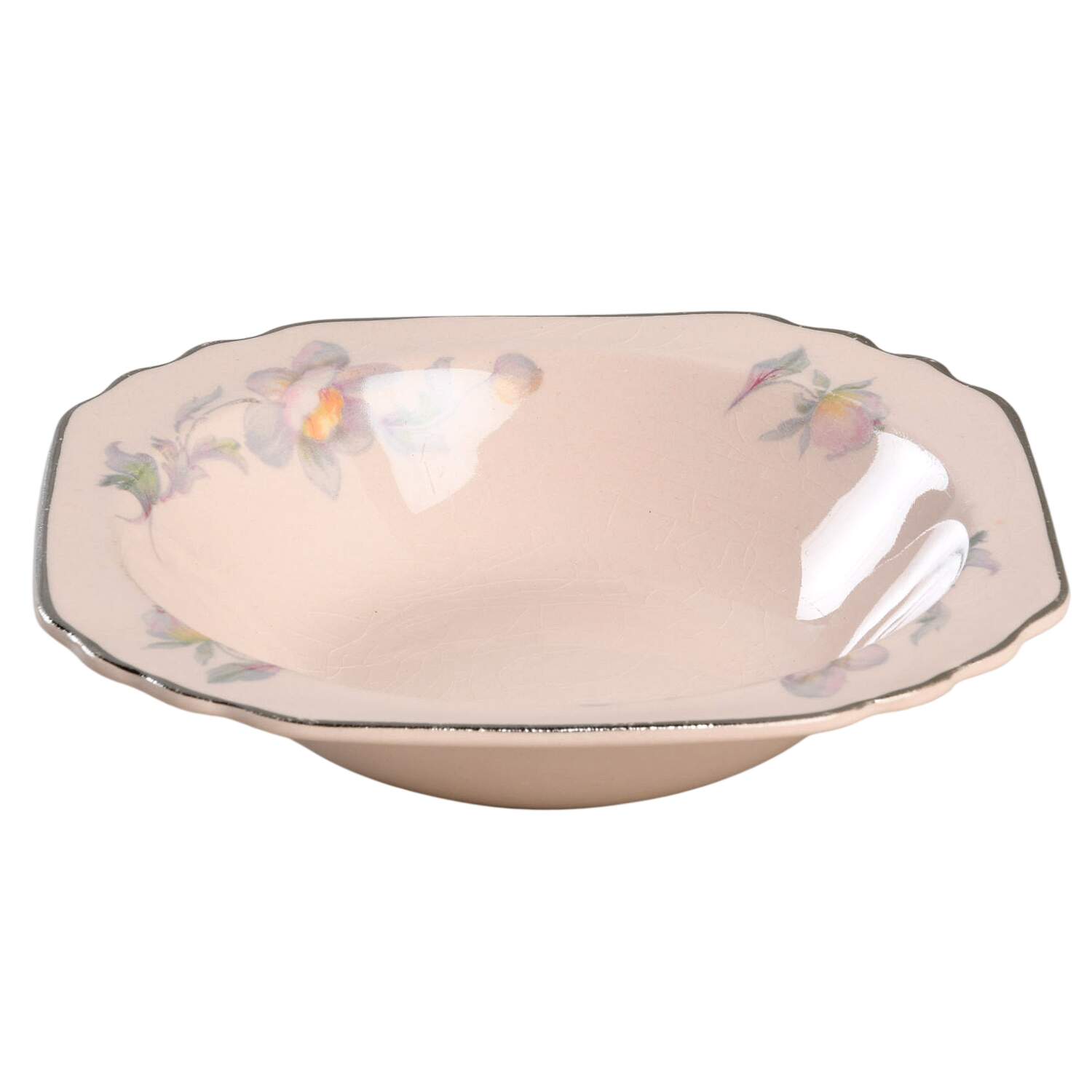 Silver Moon Peach Fruit/Dessert (Sauce) Bowl by Limoges-American-1