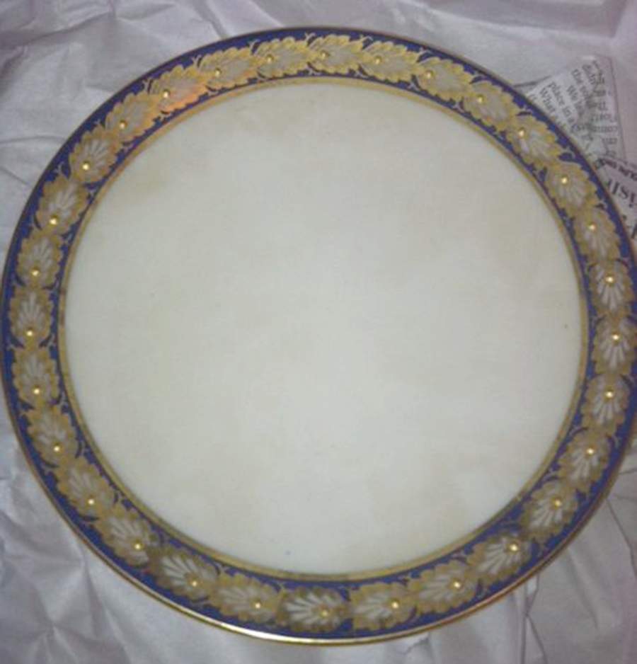 Pembrooke Blue Saucer for Cream Soup Bowl by Lenox-1
