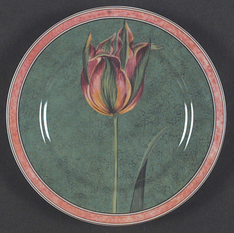 Tulipes Dessert/Pie Plate by Laure Japy-1