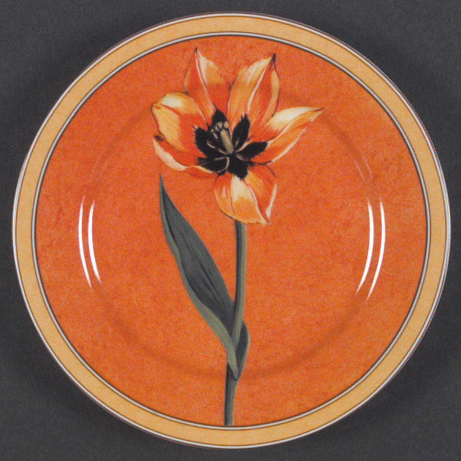 Tulipes Dessert/Pie Plate by Laure Japy-1