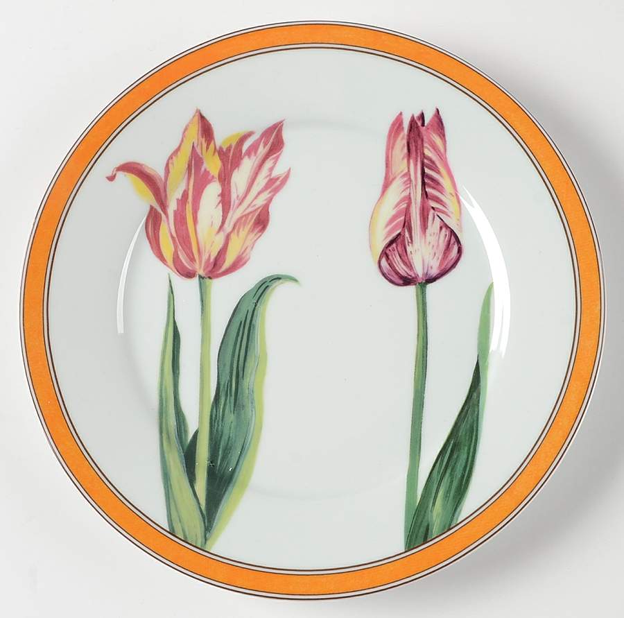 Tulipes Salad/Dessert Plate by Laure Japy-1