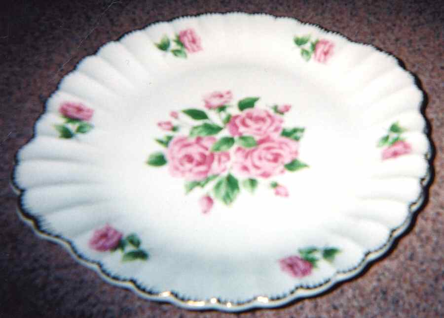 Bouquet Buds Handled Cake Plate by Limoges-American-1