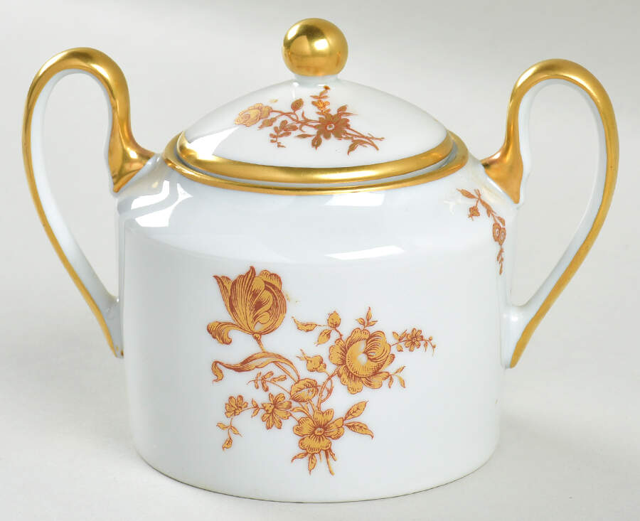 LCT14 Sugar Bowl & Lid by Limoges Castel-1