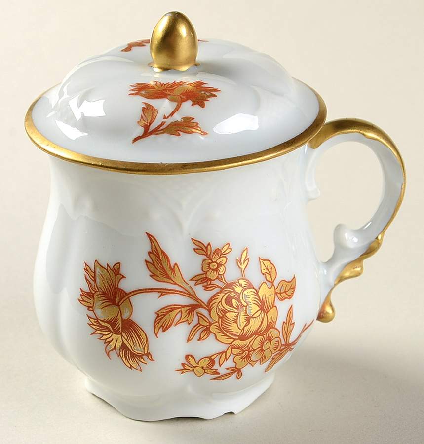 LCT14 2 Pc Pot de Creme w/Lid & Base by Limoges Castel-1