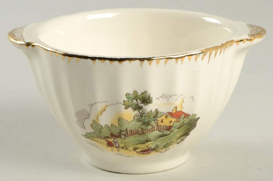 Chateau France (FIligree 1KGFE) Sugar Bowl No Lid by Limoges-American-1